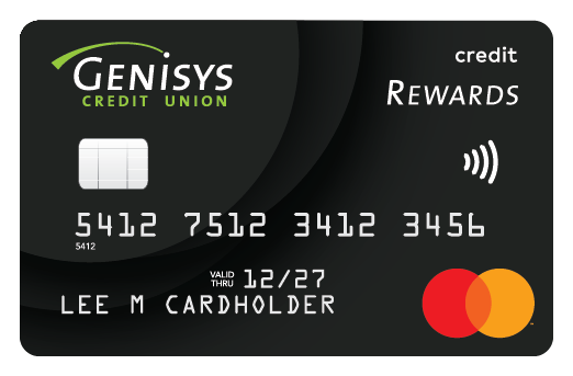 Genisys Credit Union Credit Rewards Mastercard card 
