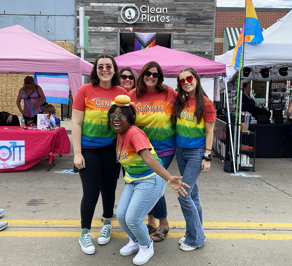 Volunteers at Pride Event