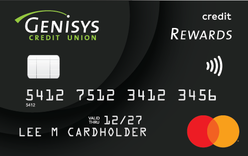 Genisys Credit Union Credit Rewards Mastercard card 