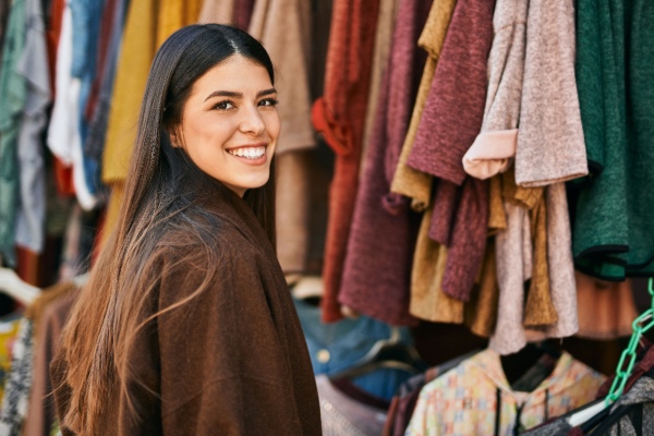Woman shopping in the store