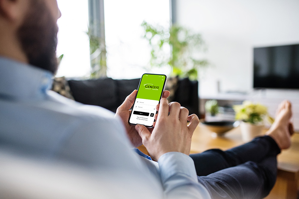 man using smartphone